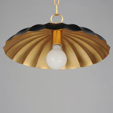 Maxim Lighting Primrose Pendant Black/Gold Leaf