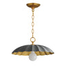 Maxim Lighting Primrose Pendant Dark Grey/Gold Leaf