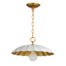 Maxim Lighting Primrose Pendant Matte White/Gold Leaf