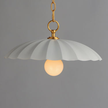 Maxim Lighting Primrose Pendant Matte White/Gold Leaf