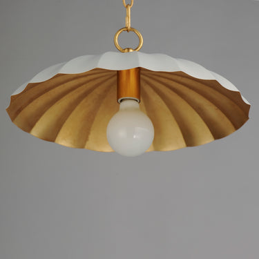 Maxim Lighting Primrose Pendant Matte White/Gold Leaf