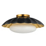 Maxim Lighting Primrose Flush Mount Black/Gold Leaf