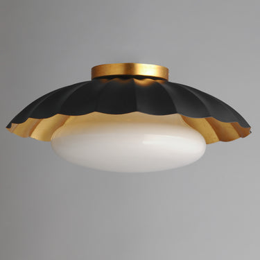 Maxim Lighting Primrose Flush Mount Black/Gold Leaf