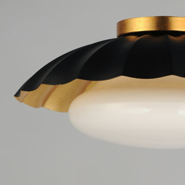 Maxim Lighting Primrose Flush Mount Black/Gold Leaf