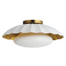 Maxim Lighting Primrose Flush Mount Matte White/Gold Leaf