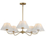 Maxim Lighting Saxon 5-Light Chandelier Natural Aged Brass