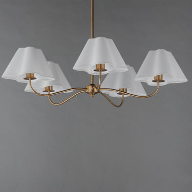 Maxim Lighting Saxon 5-Light Chandelier Natural Aged Brass