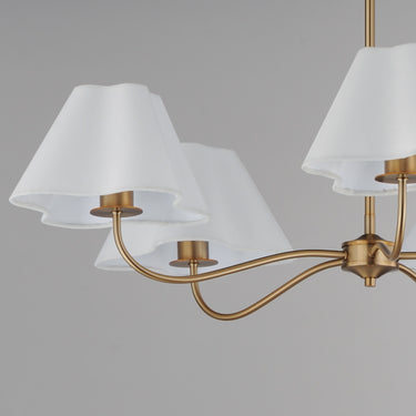 Maxim Lighting Saxon 5-Light Chandelier Natural Aged Brass