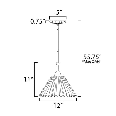 Maxim Lighting Kismet Pendant Gold Leaf