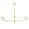 Maxim Lighting Kismet 2-Light Pendant Gold Leaf