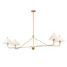 Maxim Lighting Kismet 4-Light Linear Pendant Gold Leaf