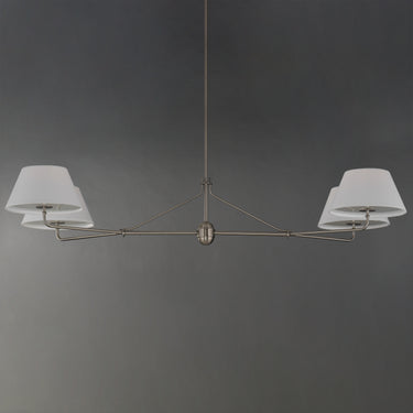 Maxim Lighting Dunbridge 4-Light Chandelier Polished Nickel