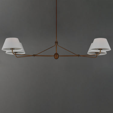 Maxim Lighting Dunbridge 4-Light Chandelier Weathered Brass