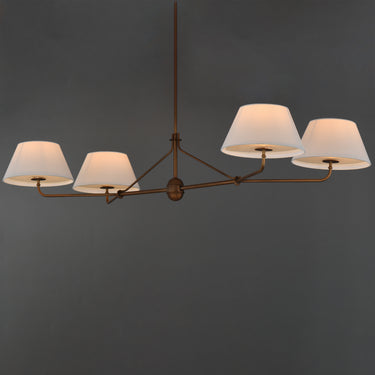 Maxim Lighting Dunbridge 4-Light Chandelier Weathered Brass