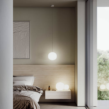 Luxury Italian glass pendant lamp Volum by Lodes suitable for hotels and high-end interiors