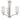 Pittman 20" 3-Light Chandelier - Brushed Nickel by Elk 190040217