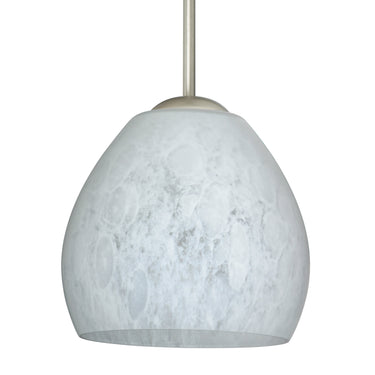 Bolla in Carrera glass, white frit pattern | Besa Lighting