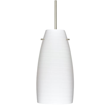 Tao 10 stem pendant glass option: Chalk (studio shot of the shade) | Besa Lighting