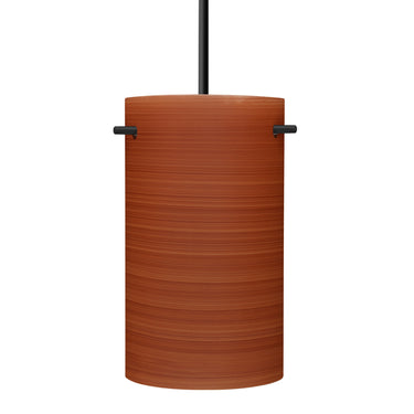 Tamburo 5 cord pendant: Cherry glass shade | Besa Lighting