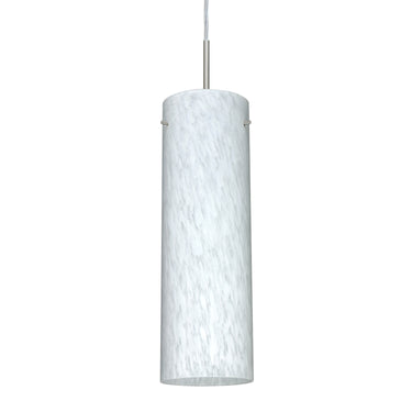 Stilo 18 stem pendant: Carrera glass shade | Besa Lighting