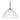 Tessa bell pendant in White glass, black finish | Besa Lighting