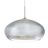 Brio 14 cable pendant: Silver Foil glass shade | Besa Lighting
