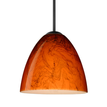 Vila cable pendant: Habanero glass shade | Besa Lighting