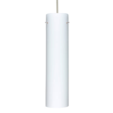 Stilo 16 stem pendant: Opal Matte glass shade | Besa Lighting