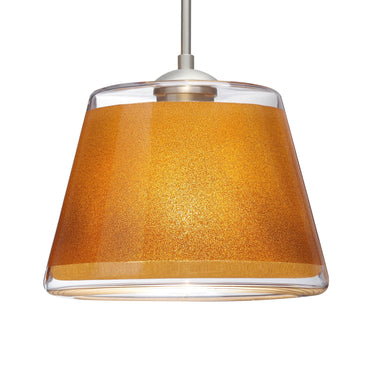 Pica 9 cable pendant: Gold Sand glass shade | Besa Lighting