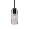 Pinot 9 cord pendant: Clear Bubble glass shade | Besa Lighting