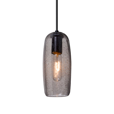 Pinot 9 cord pendant: Smoke Bubble glass shade | Besa Lighting
