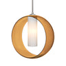 Plato stem pendant: Amber glass shade | Besa Lighting