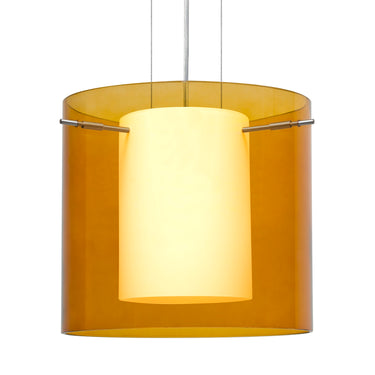 Pahu 12 stem pendant: Armagnac glass shade | Besa Lighting