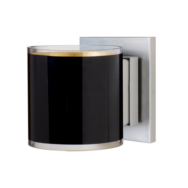 Pogo wall sconce: Black/Inner Gold, Satin Nickel | Besa Lighting