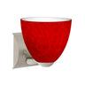 Sasha wall sconce: Red Cloud, Satin Nickel | Besa Lighting