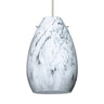 Pera 6 mini pendant in Marble Grigio glass | Besa Lighting