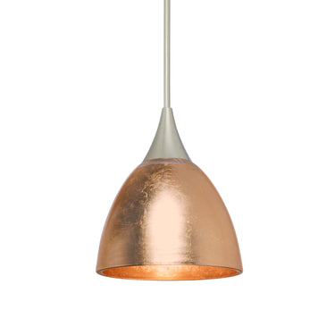 Divi cord mini pendant: Copper Foil, Satin Nickel | Besa Lighting