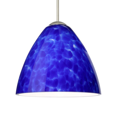 Mia cord mini pendant: Blue Cloud, Satin Nickel | Besa Lighting