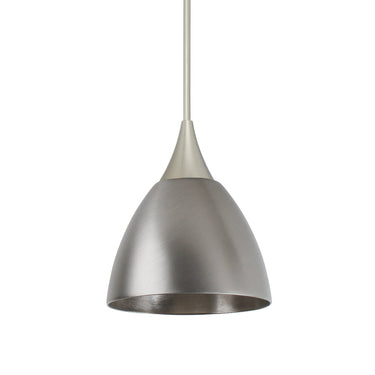 Divi cord mini pendant: Metal Satin Nickel, Satin Nickel | Besa Lighting