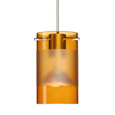 Scope 4 cord mini pendant: Armagnac/Frost, Satin Nickel | Besa Lighting