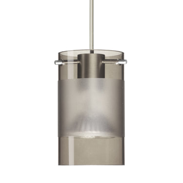 Scope 4 cord mini pendant: Smoke/Frost, Satin Nickel | Besa Lighting