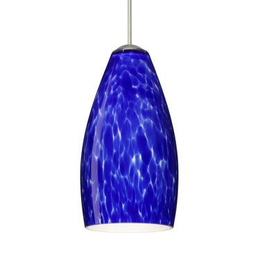 Karli cord mini pendant: Blue Cloud, Satin Nickel | Besa Lighting