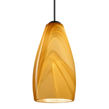 Karli cord mini pendant: Honey, Satin Nickel | Besa Lighting