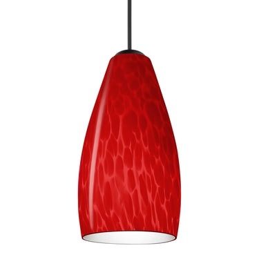 Karli cord mini pendant: Red Cloud, Satin Nickel | Besa Lighting