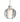 Boca 3 cord mini pendant: Bubble, Satin Nickel | Besa Lighting
