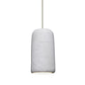 Glide cord mini pendant: Natural, Satin Nickel | Besa Lighting