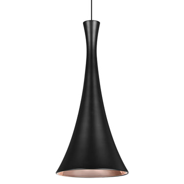 Rondo cord mini pendant: Black | Besa Lighting