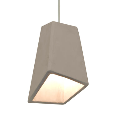 Skip cord mini pendant: Tan, Satin Nickel | Besa Lighting
