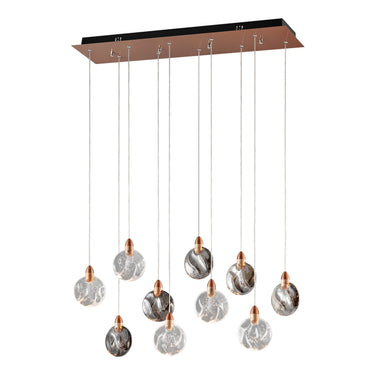 Finesse Decor Lustre Rectangular Chandelier Bronze