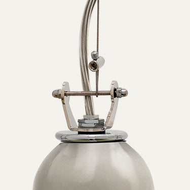 Acquatinta Murano Glass Pendant, Silver Mirror — Produzione Privata, view 3